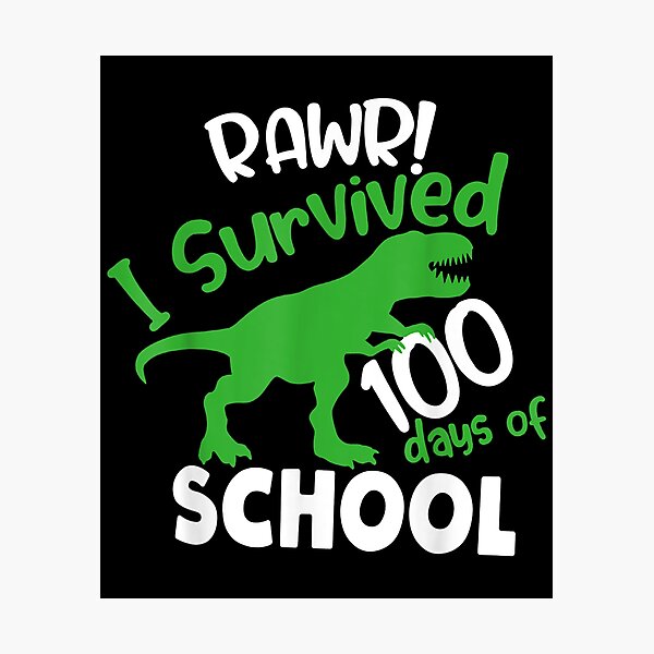 Item preview, 100 Days Of School 100th Day Dino  designed and sold by wendyy88.