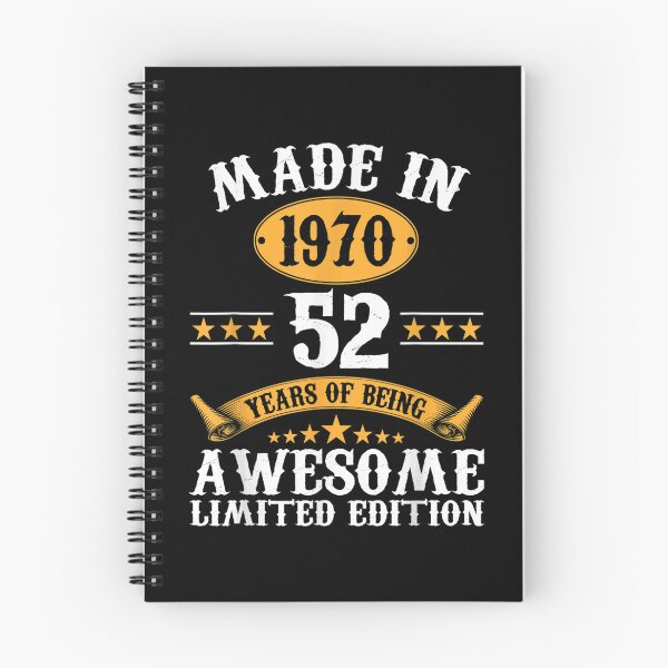 Item preview, 52 Years Old Gift Made In 1970 Limited Edition 52nd Birthday  designed and sold by wendyy88.