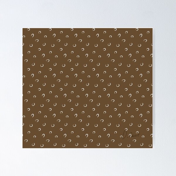Item preview, Dotted, Minimal Seeds Pattern - Earth Brown designed and sold by Daniel Bevis Design.