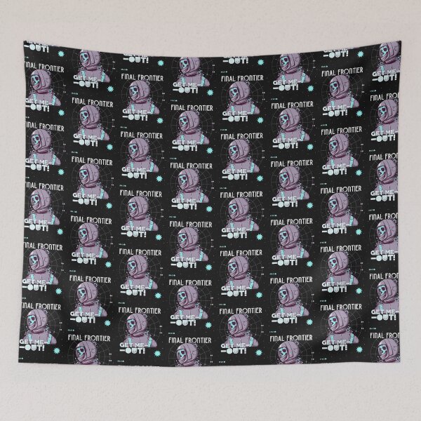 Item preview, FINAL FRONTIER astronaut-skull designed and sold by deluxis.