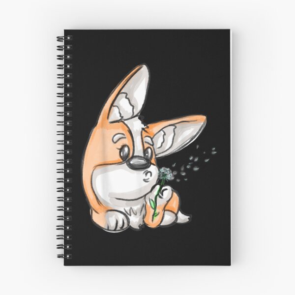 Item preview, Adorable Corgi Dog Blowing A Dandelion Flower  designed and sold by wendyy88.