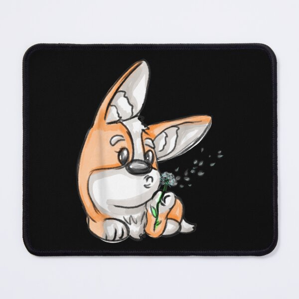 Item preview, Adorable Corgi Dog Blowing A Dandelion Flower  designed and sold by wendyy88.