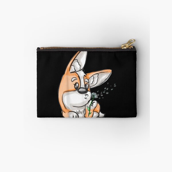 Item preview, Adorable Corgi Dog Blowing A Dandelion Flower  designed and sold by wendyy88.