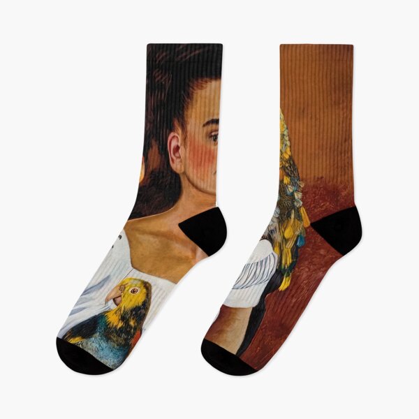 Item preview, Me and My Parrot by Frida Kahlo designed and sold by AestheticsXarts.