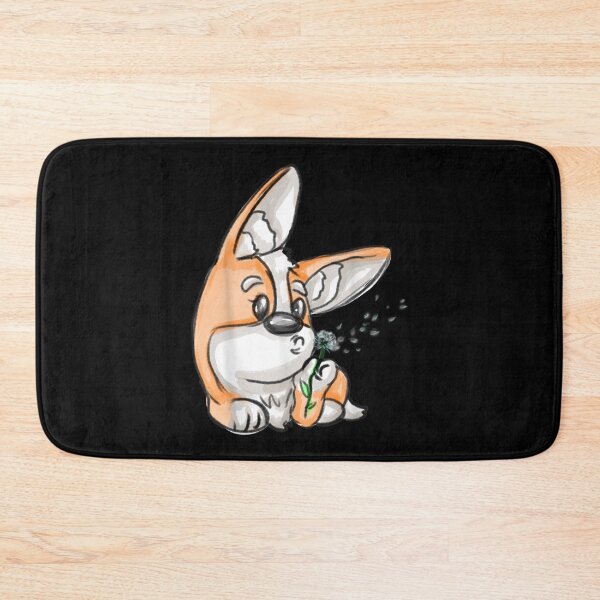 Item preview, Adorable Corgi Dog Blowing A Dandelion Flower  designed and sold by wendyy88.