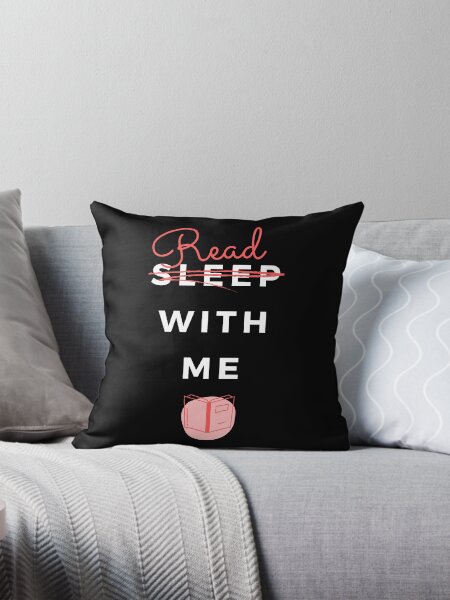 Read with me - black Dekokissen