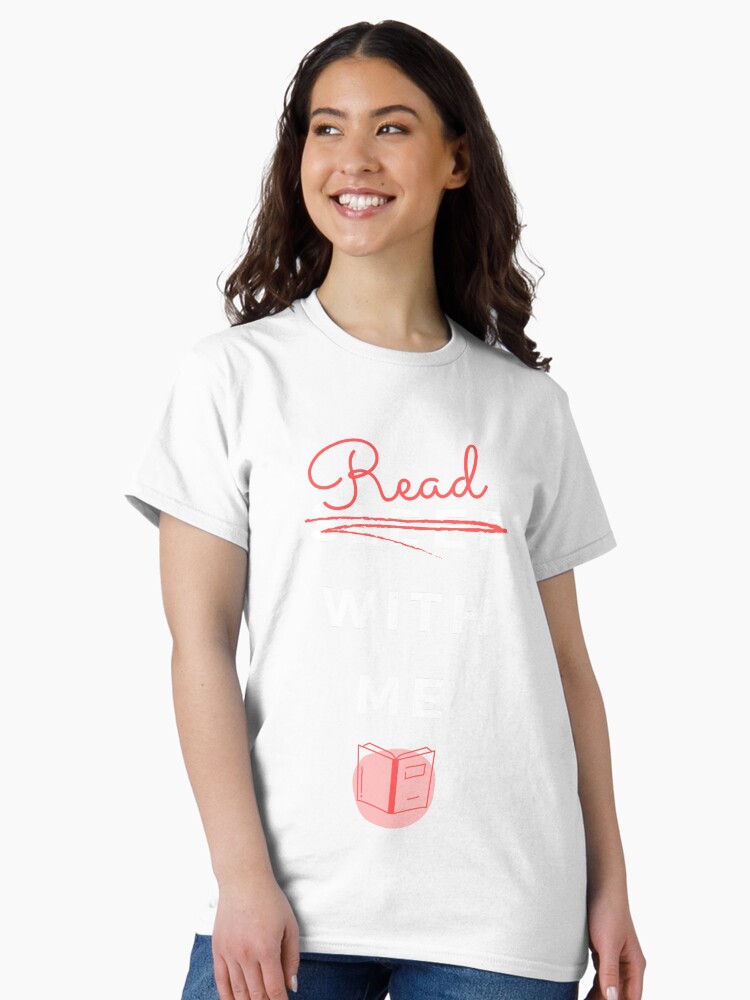 Thumbnail 2 von 7, Classic T-Shirt, Read with me - black designt und verkauft von joandarlingsbks.