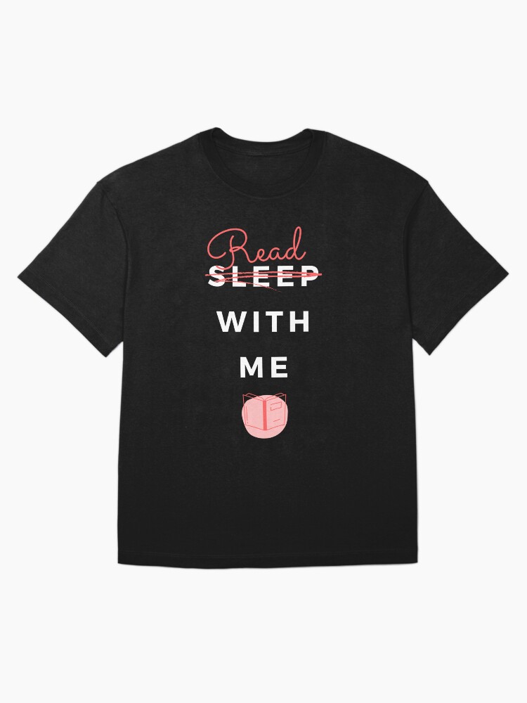 Thumbnail 3 von 7, Oversized T-Shirt, Read with me - black designt und verkauft von joandarlingsbks.