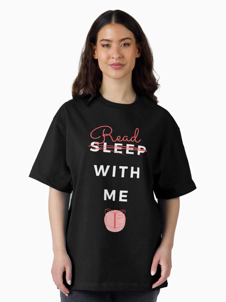 Thumbnail 1 von 7, Oversized T-Shirt, Read with me - black designt und verkauft von joandarlingsbks.