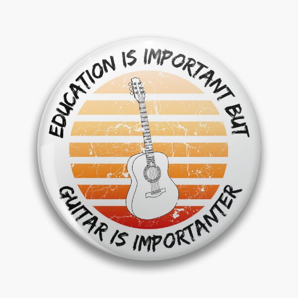 Item preview, Education Is Important But Guitar Is Importanter designed and sold by LuckyKermit.