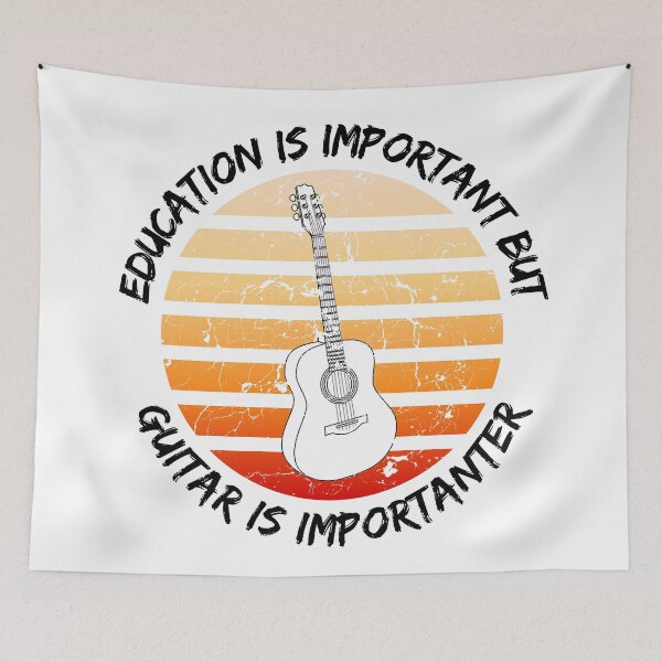 Item preview, Education Is Important But Guitar Is Importanter designed and sold by LuckyKermit.