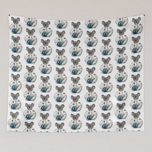 Item preview, Cute koala astronaut portrait (white) designed and sold by Madame Memento.