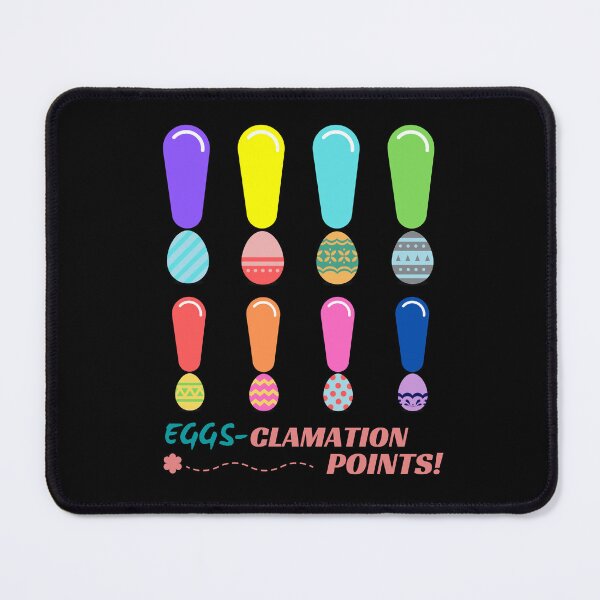 Item preview, Eggs-clamation Points! - twin of Exclamation Points (bottom title, in black) | Happy Easter | Funny Easter designed and sold by CosmicStory.