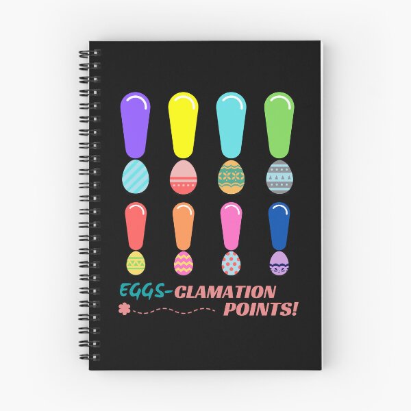 Item preview, Eggs-clamation Points! - twin of Exclamation Points (bottom title, in black) | Happy Easter | Funny Easter designed and sold by CosmicStory.