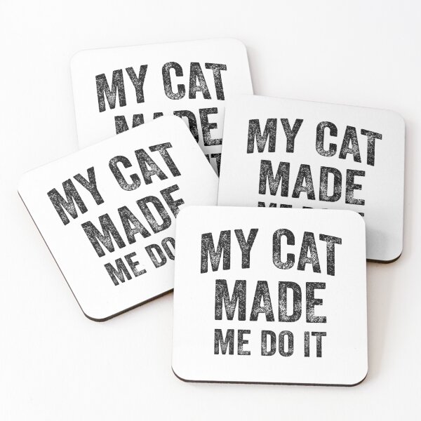 Item preview, My Cat Made Me Do It (Black) designed and sold by STUDIO-72.