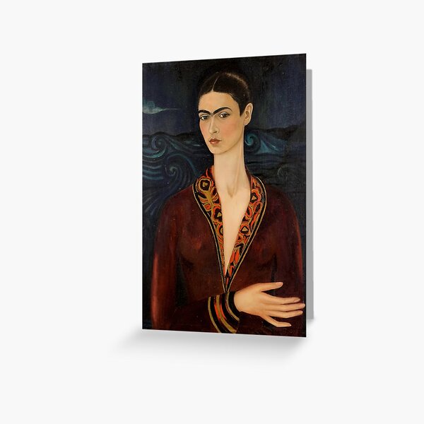 Item preview, Self Portrait in a Velvet Dress by Frida Kahlo designed and sold by AestheticsXarts.