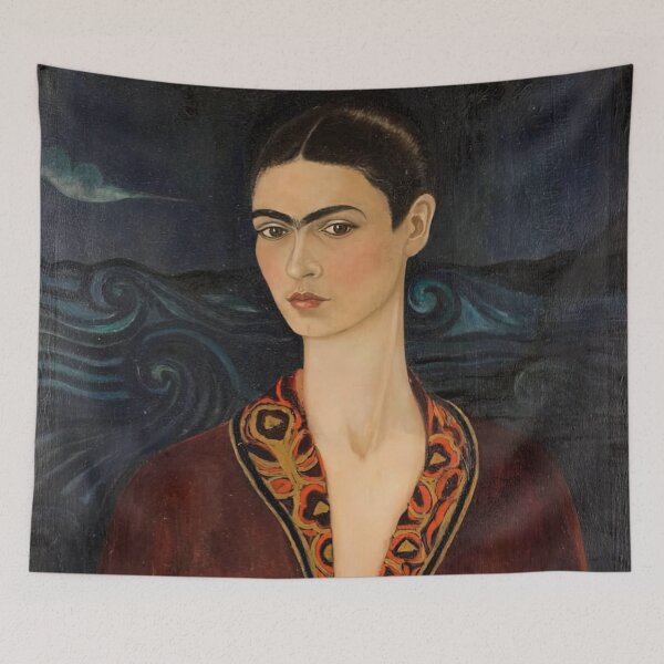 Item preview, Self Portrait in a Velvet Dress by Frida Kahlo designed and sold by AestheticsXarts.