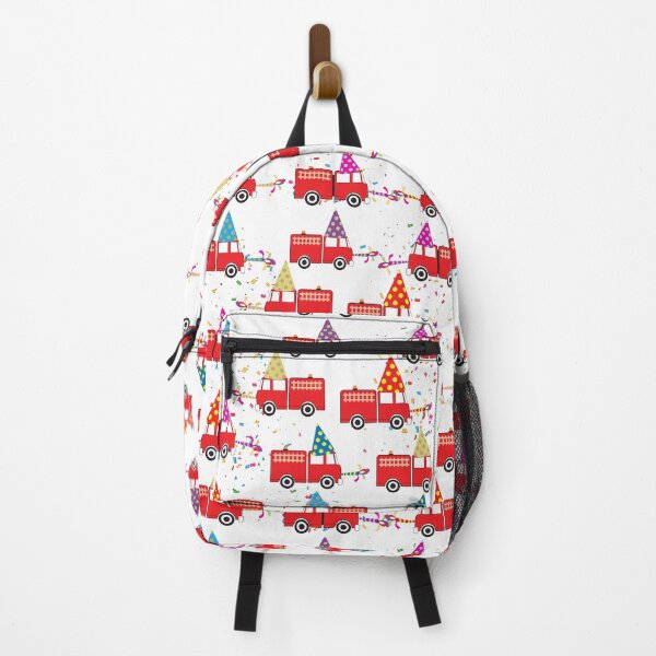 Item preview, Red Fire Truck Party Pattern Boy Girl Birthday Party designed and sold by idovedesign.
