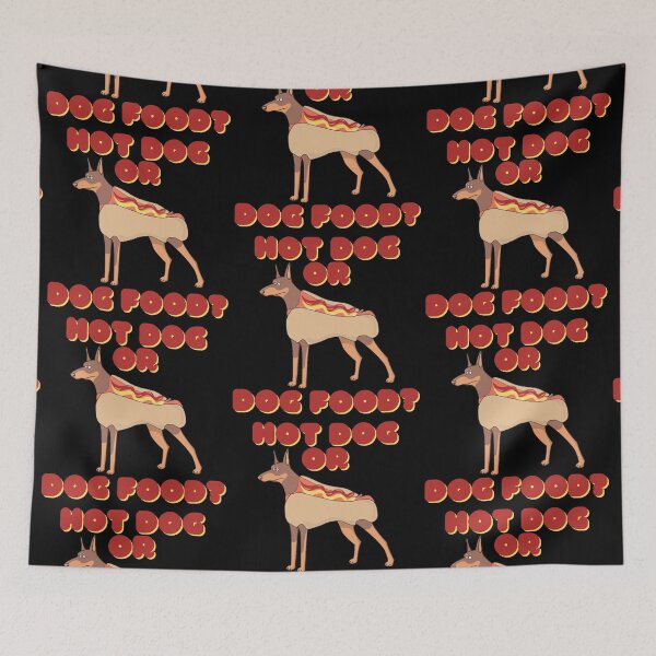 Item preview, Hot Dog or dog food Cute Funny Pun designed and sold by RichTeeDesigns.