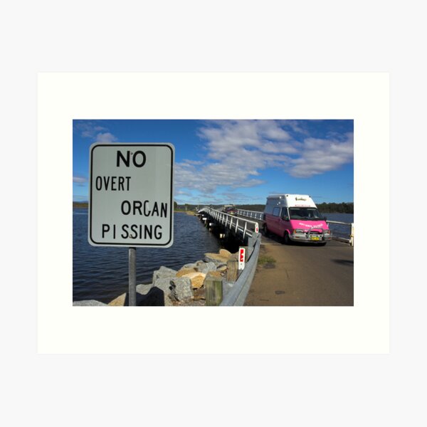 Taking The Piss Art Print