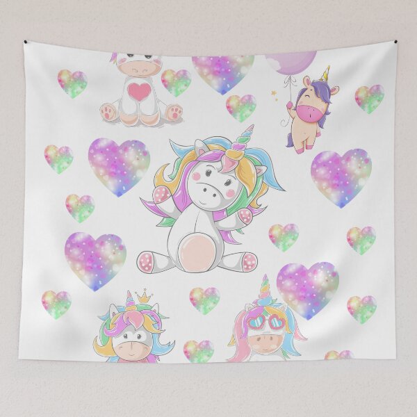 Item preview, Unicorns and Hearts designed and sold by tomorrowsart.
