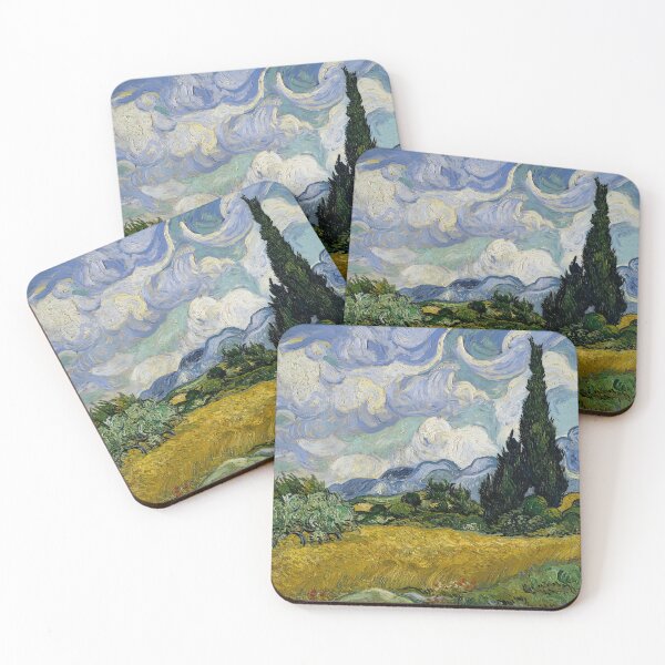 Item preview, Wheat Field with Cypresses by Vincent van Gogh designed and sold by AestheticsXarts.