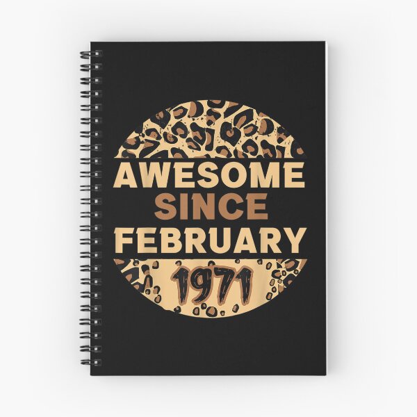 Item preview, Awesome Since February 1971 Leopard 1971 February Birthday  designed and sold by wendyy88.