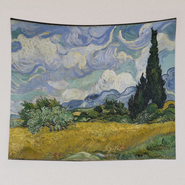 Item preview, Wheat Field with Cypresses by Vincent van Gogh designed and sold by AestheticsXarts.