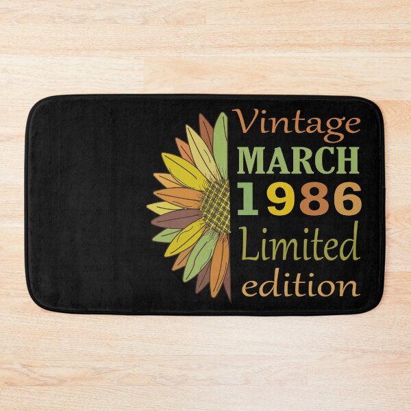 Item preview, vintage march 1986 limited edition, 36 Year Old Gifts Vintage 1986 Limited Edition 36th Birthday designed and sold by SimoSaladain.