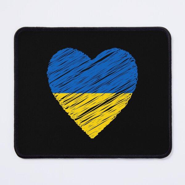 Item preview, Ukrainian flag heart designed and sold by Marharyta Ushakova.