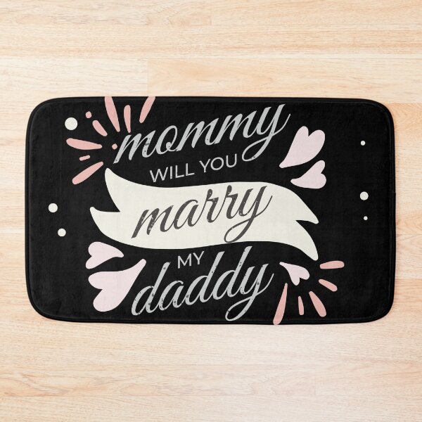 Item preview, Mommy will you marry my daddy wedding proposal baby onesie designed and sold by Tiny-Piggy.