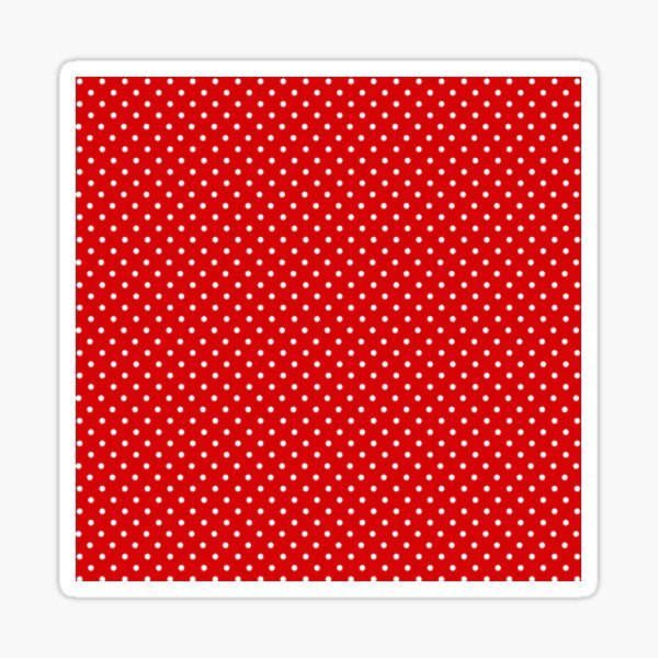 Item preview, Small White on Red Polka Dot Pattern designed and sold by SpotsDotsPrints.