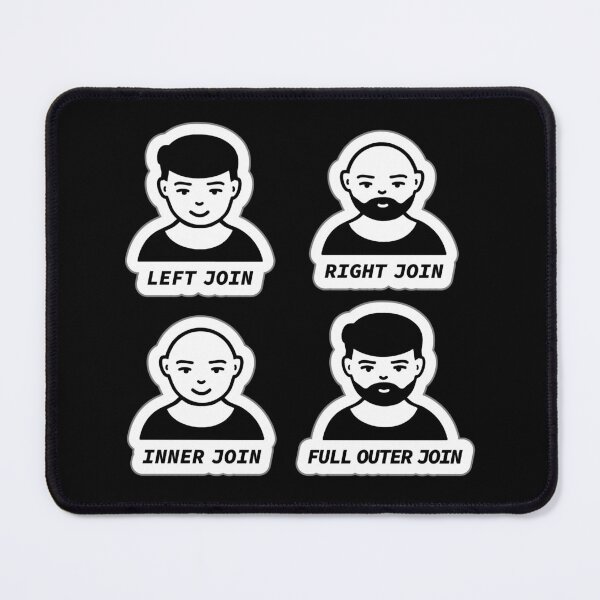 Item preview, Types of Table Joins in SQL, Left Join, Right Join, Inner Join, Full Outer Join, SQL Server, Database Development, Software Engineer, Computer Science, Programming Humor designed and sold by Max-Wear.
