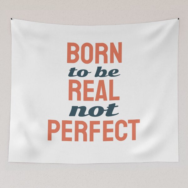 Item preview, Born to be real not perfect designed and sold by ⭐ Tee Shirt 89 ⭐.
