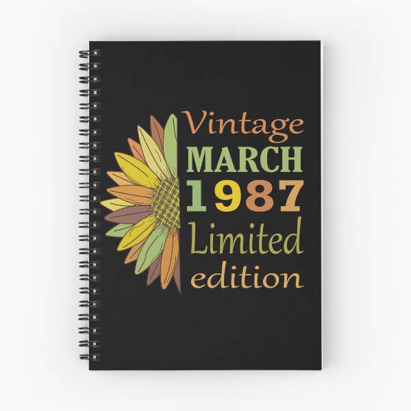 Item preview, vintage march 1987 limited edition, 35 Year Old Gifts Vintage 1987 Limited Edition 35th Birthday designed and sold by SimoSaladain.
