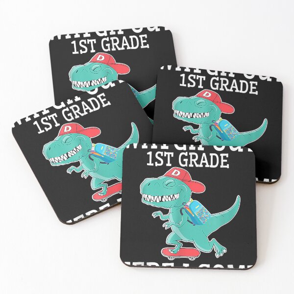 Item preview, Watch Out 1st Grade Here I Come Dinosaur Back To School Gift designed and sold by salvatorechanie.