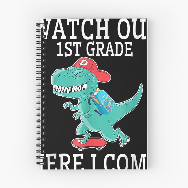 Item preview, Watch Out 1st Grade Here I Come Dinosaur Back To School Gift designed and sold by salvatorechanie.