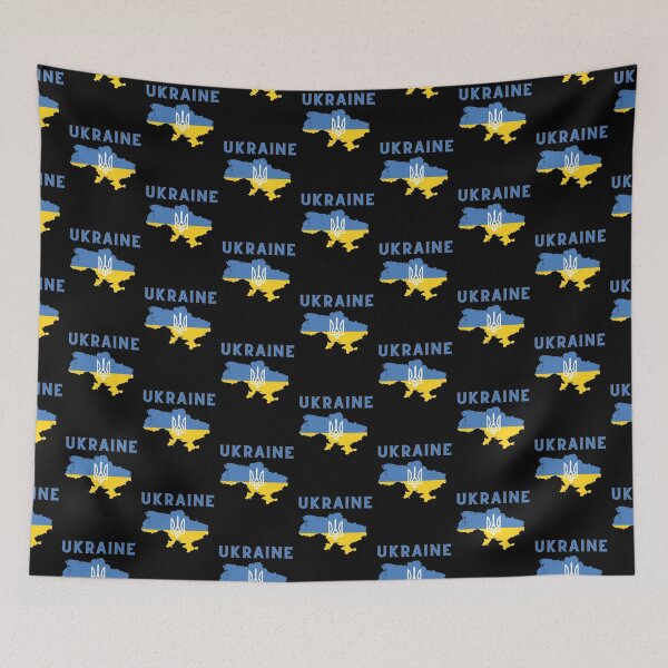 Item preview, Ukraine Map Flag designed and sold by Minnie777.
