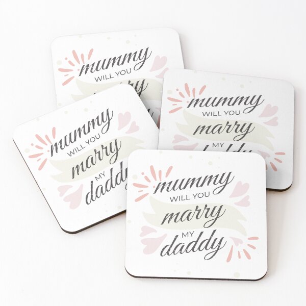 Item preview, Mummy will you marry my daddy marriage proposal baby onesie designed and sold by Tiny-Piggy.