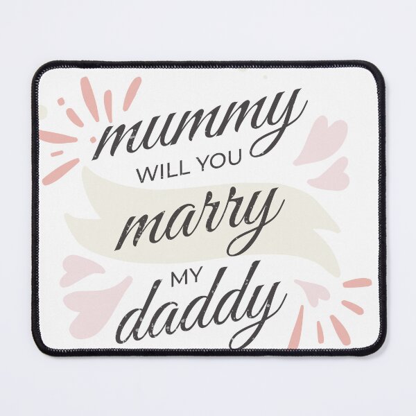 Item preview, Mummy will you marry my daddy marriage proposal baby onesie designed and sold by Tiny-Piggy.