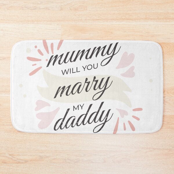 Item preview, Mummy will you marry my daddy marriage proposal baby onesie designed and sold by Tiny-Piggy.