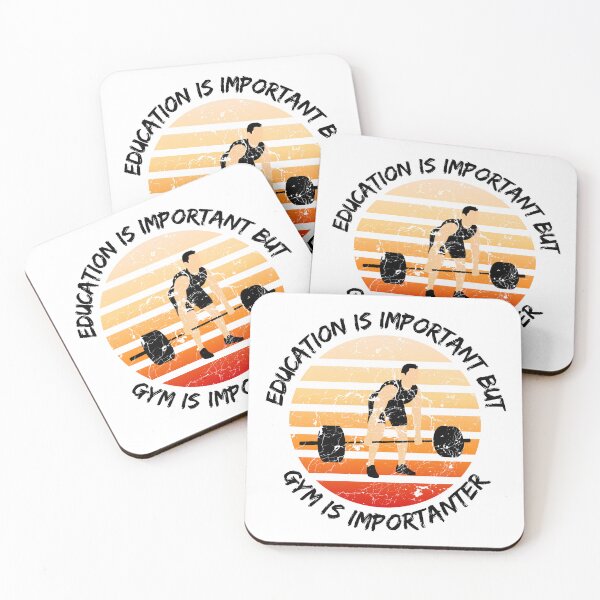 Item preview, Education Is Important But Gym Is Importanter designed and sold by LuckyKermit.