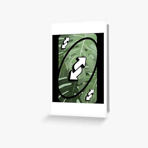 Green UNO Reverse Card | Greeting Card