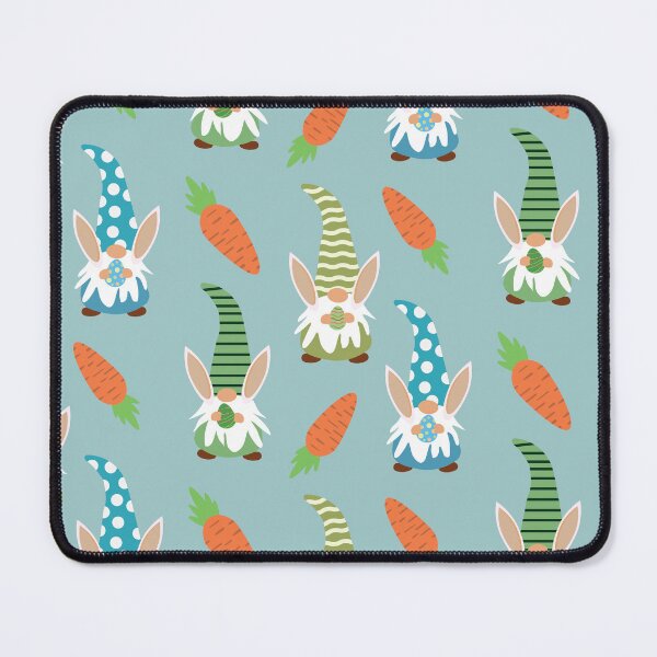 Item preview, Cute Easter Gnomes with bunny ears  holding eggs and carrots  pattern  designed and sold by Yasminepatterns .