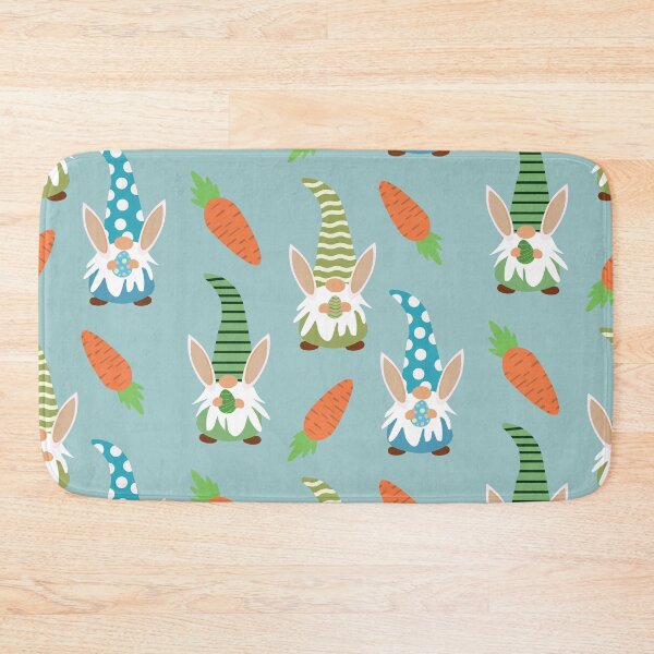 Item preview, Cute Easter Gnomes with bunny ears  holding eggs and carrots  pattern  designed and sold by Yasminepatterns .