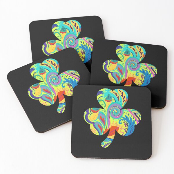 Item preview, Trippy Psychedelic Shamrock Green Lucky St Patricks Day designed and sold by Click-Like.