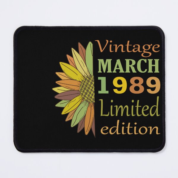 Item preview, vintage march 1989 limited edition, 33 Year Old Gifts Vintage 1989 Limited Edition 33rd Birthday designed and sold by SimoSaladain.