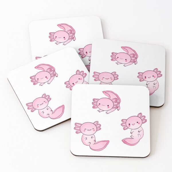 Item preview, Pink cute axolotls 2 designed and sold by Mayarart.