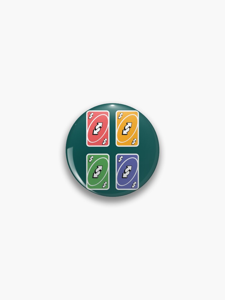 Cute Waterproof Blue/ Red/ Green/ Yellow Uno Reverse Card 