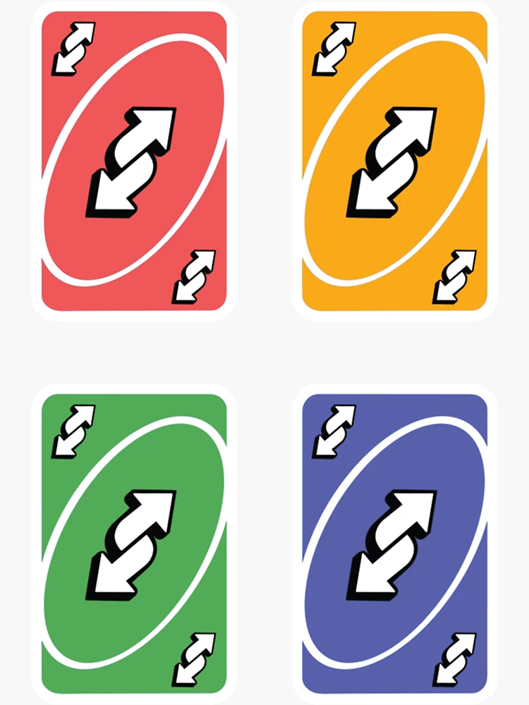 Rainbow Uno Reverse Card Animated Emote by jesthehuman